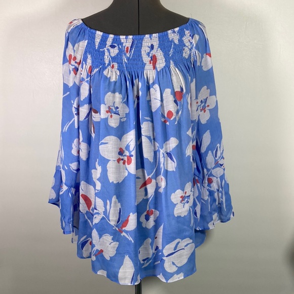 Zac & Rachel Tops - Zac & Rachel Long Flare Cuff Sleeve Elastic Neck Line Comfort Fit Top Size 1Xp